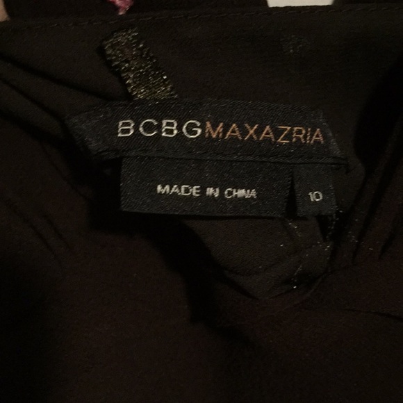 BCBG MaxAzria chocolate brown silk halter dress - Picture 5 of 7